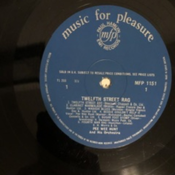 1961 UK LP  PEE WEE HUNT 12th Street Rag LP - Picture 5 of 8